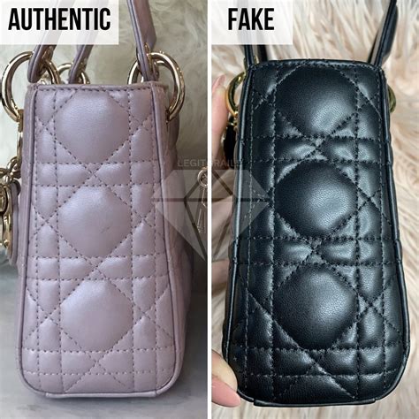 lady dior cannage large real vs fake